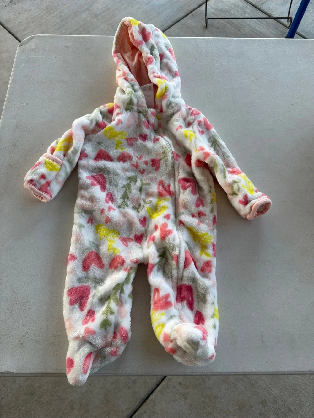 Little Beginnings Baby Hooded One-Piece Fleece Bunting